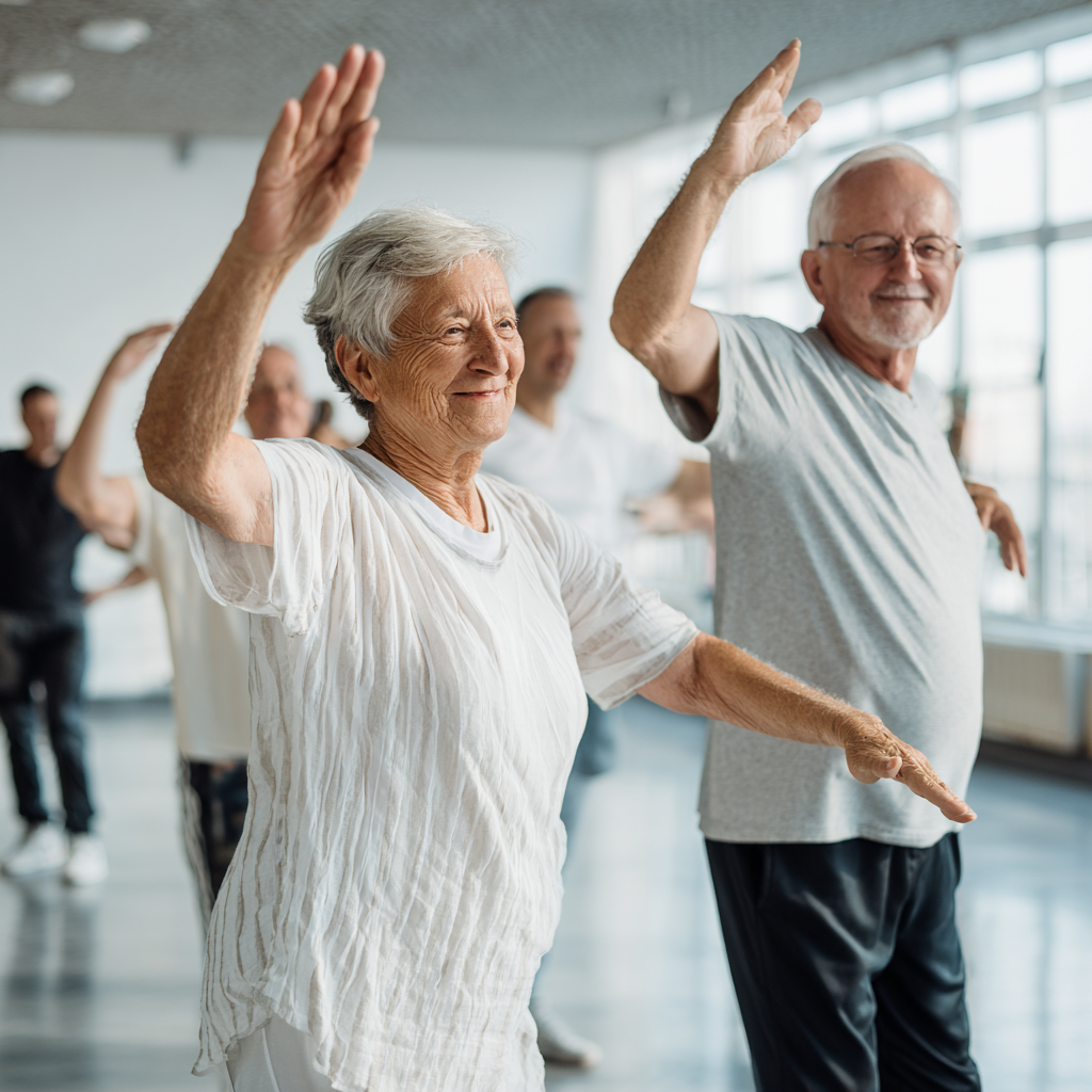 older adults demonstrating improved mobility and confidence in daily activities